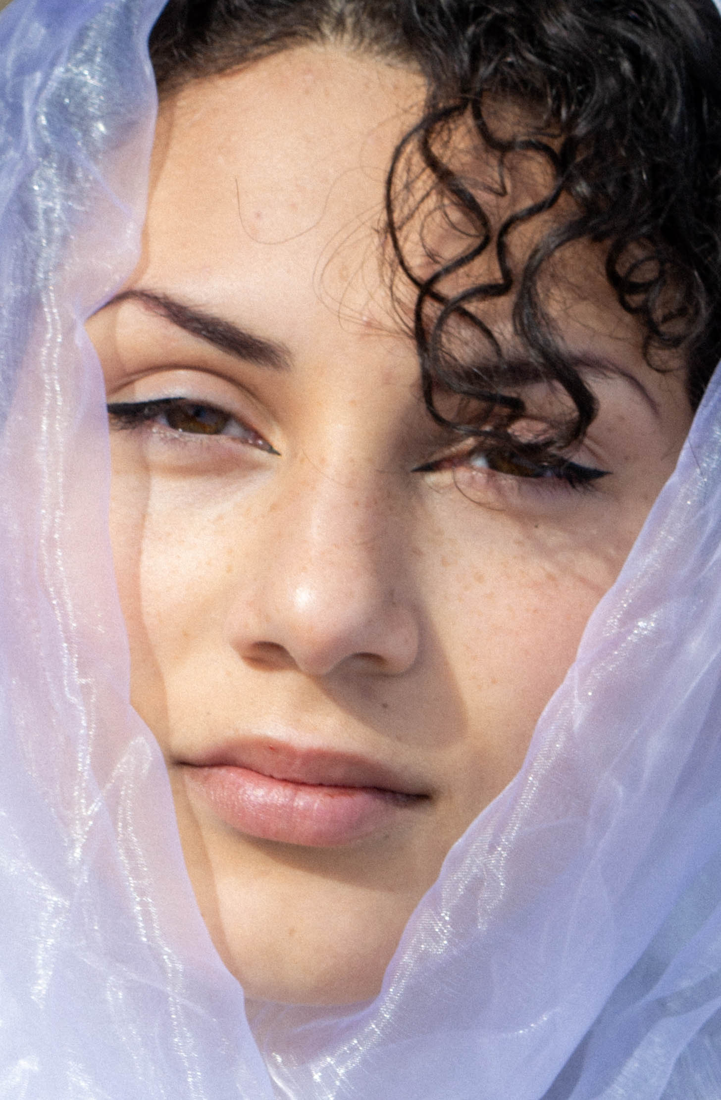 Vegan odelling glowing skin
